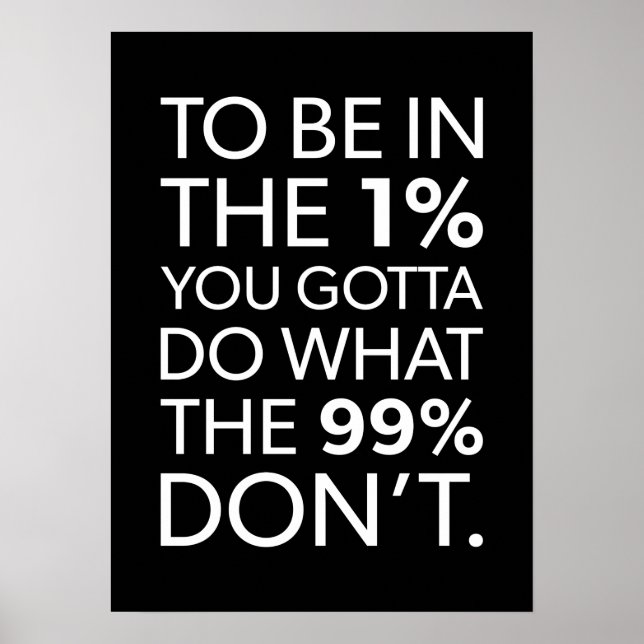 Erfolg und Gym Motivierend Poster (Vorne)