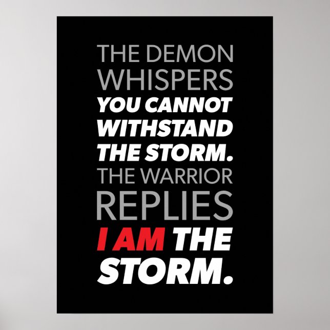 Erfolg und Gym Motivierend Poster (Vorne)