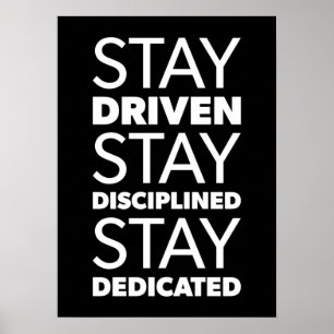 Erfolg und Gym Motivierend Poster