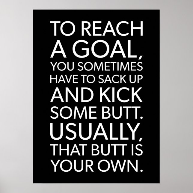 Erfolg und Gym Motivierend Poster (Vorne)