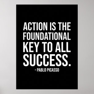 Erfolg und Gym Motivierend Poster