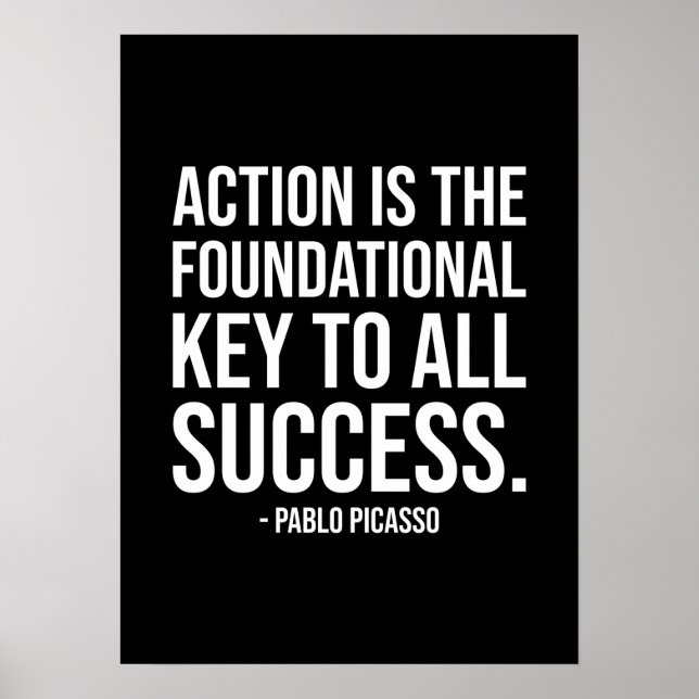 Erfolg und Gym Motivierend Poster (Vorne)