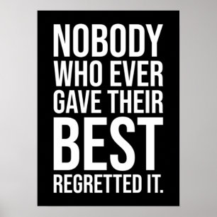 Erfolg und Gym Motivierend Poster