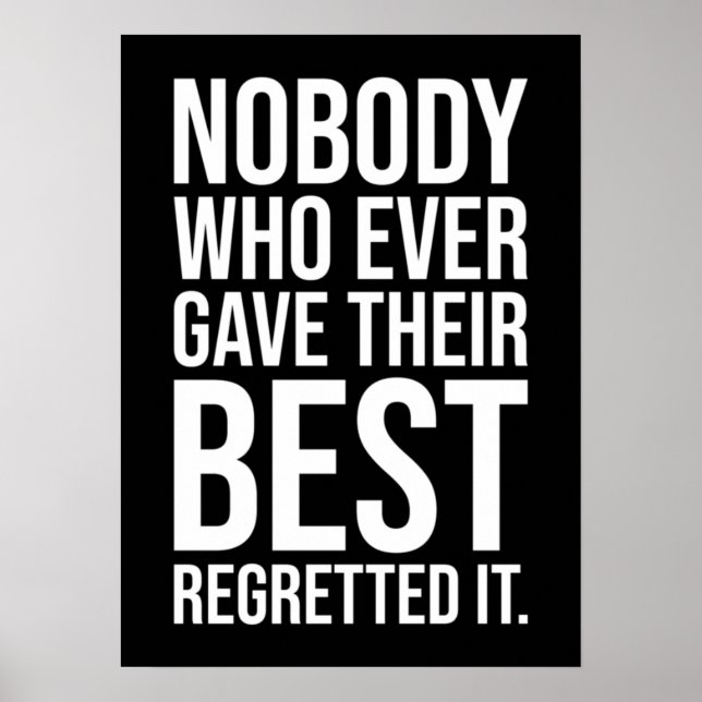 Erfolg und Gym Motivierend Poster (Vorne)