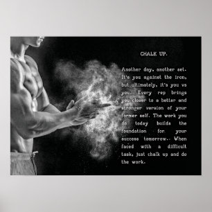 Erfolg und Gym Motivierend Poster