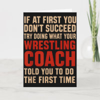 Erfolg Versuchen Sie, was Ihr Wrestling-Trainer Ih