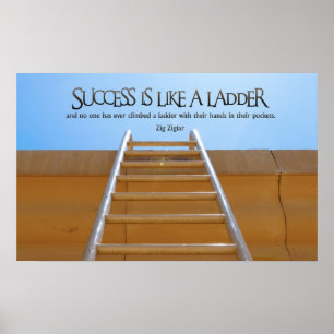 Erfolg wie Ladder Inspiration Poster Print