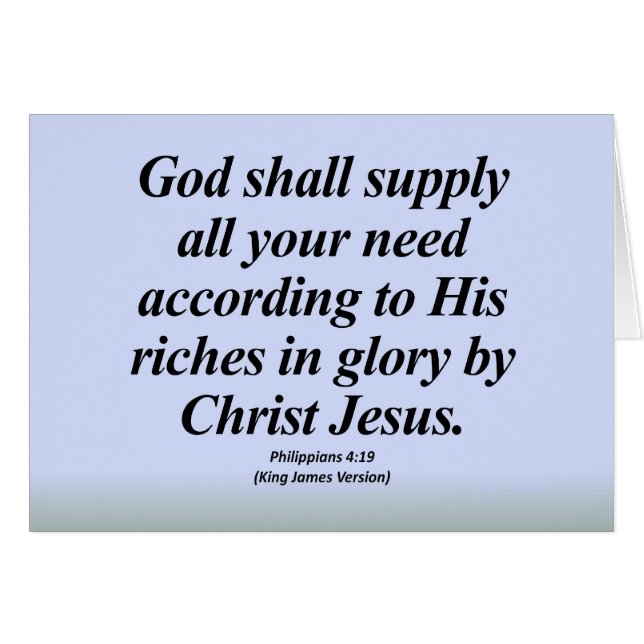 Erfolgphilippians-4:19 Abbrev (Vorderseite (Horizontal))