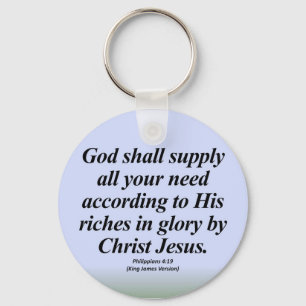 Erfolgphilippians-4:19 Abbrev Schlüsselanhänger