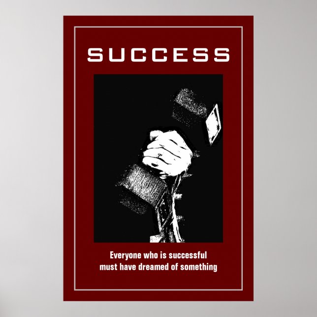 Erfolgreiche Bodybuilding Schulung Motivierend Poster (Vorne)