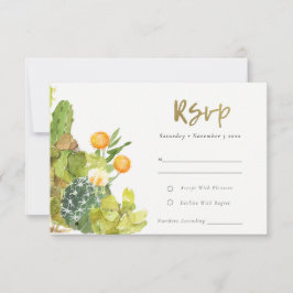ERFOLGREICHE CACTUS FLORAL GARDEN WATERCOLOR UAWG RSVP KARTE