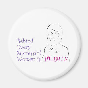 Erfolgreiche Frau Magnet