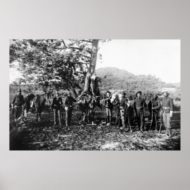 Erfolgreiche Jagd in den 80er Jahren Poster (Vorne)