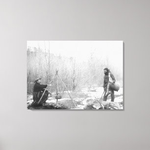 Erfolgreiche Liebesjagd nahe Deadwood-Fotografie Leinwanddruck