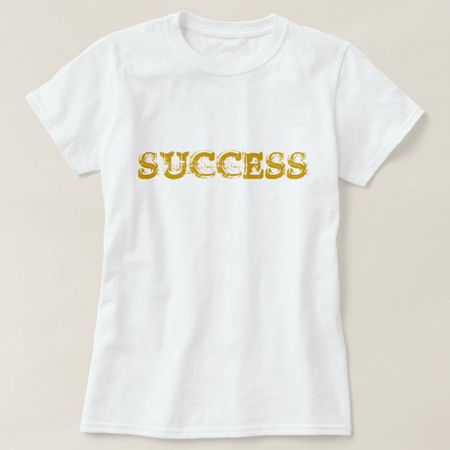 Erfolgreiche Motivierend Goldstaub T-Shirt (Design vorne)