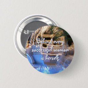 Erfolgreiche Power zitieren Goldcoach-Foto mutig Button