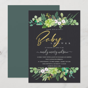 ERFOLGREICHE SCHICHTKRAFT WATERCOLOR BABY DUSCHE EINLADUNG