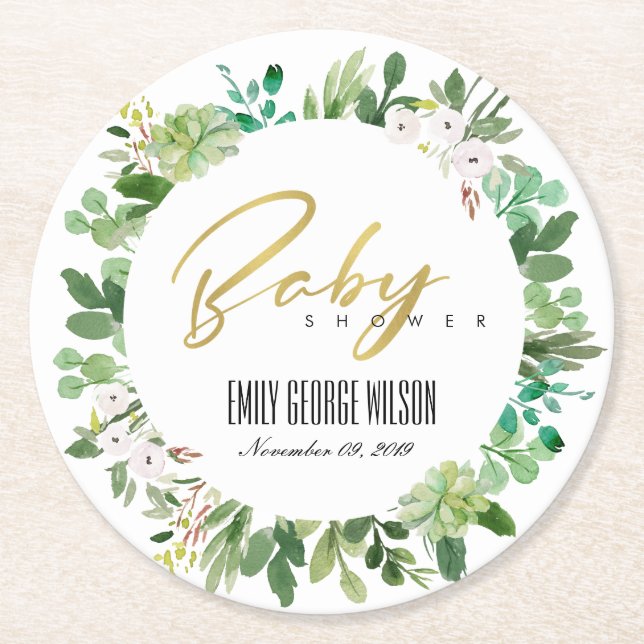 ERFOLGREICHE WASSERSPIELUNG RUNDER PAPPUNTERSETZER (Vorderseite)