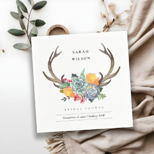 ERFOLGREICHES ANTLER BOHEMISCHES BRAUTPARTY SERVIETTE