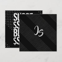 Erfolgreiches Businessman Personal Silver Monogram