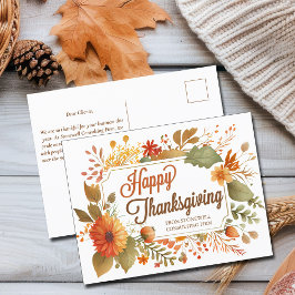 Erfolgreiches Erntedankfest Blume für kundenspezif Postkarte