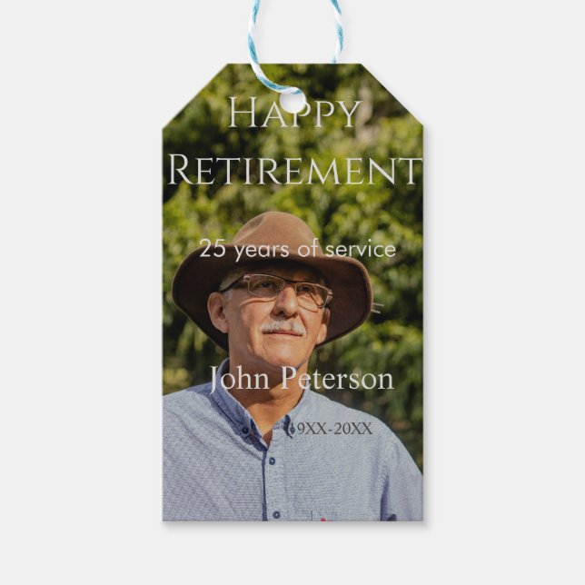 Erfolgreiches Foto Jahr der Dienstjahre Geschenkanhänger (Vorderseite)