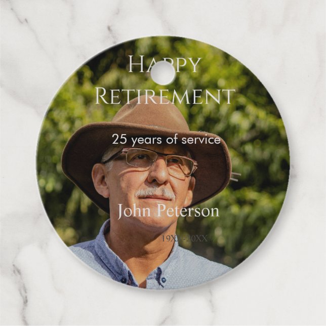 Erfolgreiches Foto Jahr der Dienstjahre Geschenkanhänger (Vorderseite)