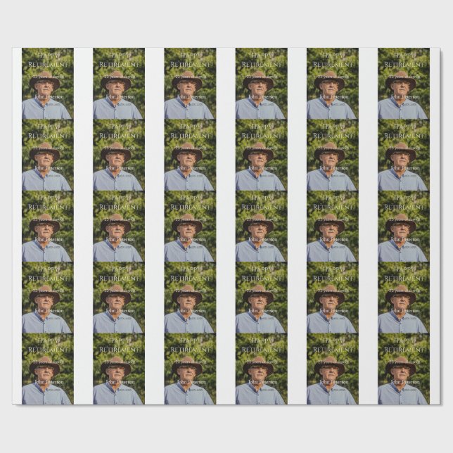 Erfolgreiches Foto Jahr der Dienstjahre Geschenkpapier (Flach)