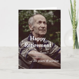 Erfolgreiches Foto Jahr der Dienstjahre Karte