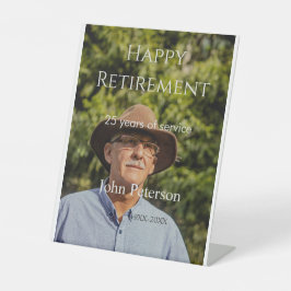 Erfolgreiches Foto Jahr der Dienstjahre Sockelschild