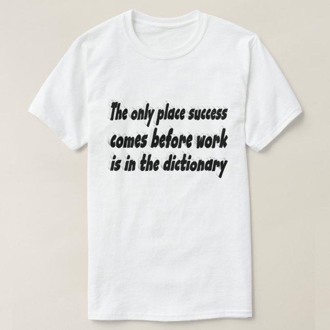 Erfolgreiches Motivierend Angebot T-Shirt (Design vorne)