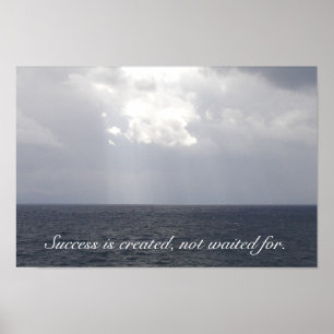 Erfolgreiches Motivierend Poster