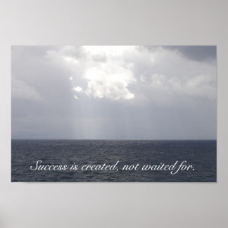 Erfolgreiches Motivierend Poster