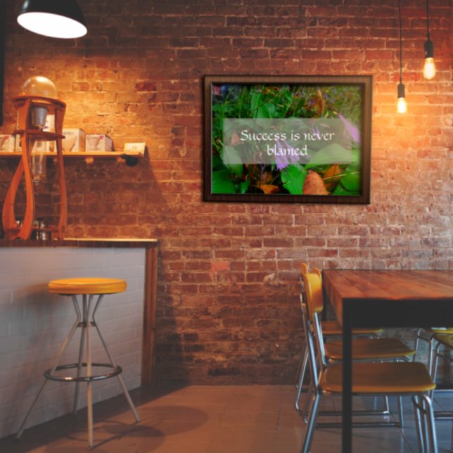 Erfolgreiches Weisheit Sprichwort Foto Poster (Von Creator hochgeladen)