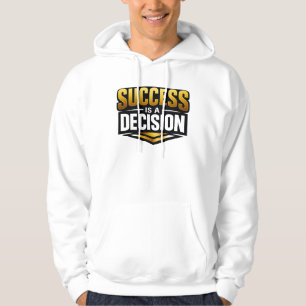 Erfolgs-Gold-Typografie auf Schwarz Hoodie