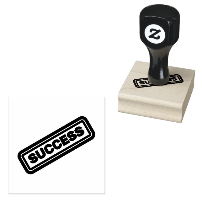 Erfolgs-Logo gedruckt mit Smaragd-Tinte für profes Gummistempel (Stempel)