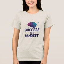 Erfolgs Mindset Lila blaues geometrisches Hirnziff