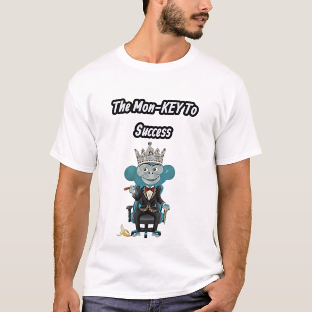 Erfolgsaffe-Illustration T-Shirt (Vorderseite)
