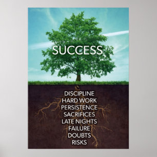 Erfolgsbaum Motivierend Poster