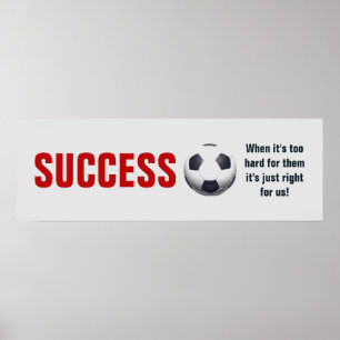 Erfolgsfußball Motivierend Inspiration Poster