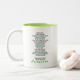 Erfolgsgedichte Inspirierend Motivierend Zweifarbige Tasse