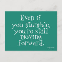 Erfolgsinspirierung - Aquamarine Motivierend Postk