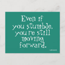 Erfolgsinspirierung - Aquamarine Motivierend Postk