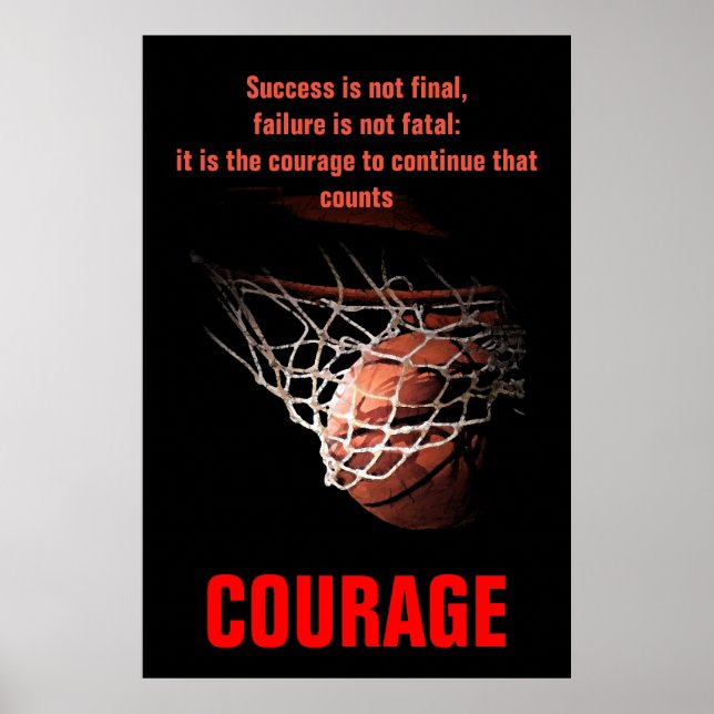 Erfolgskurs Basketball Inspiration Poster (Vorne)