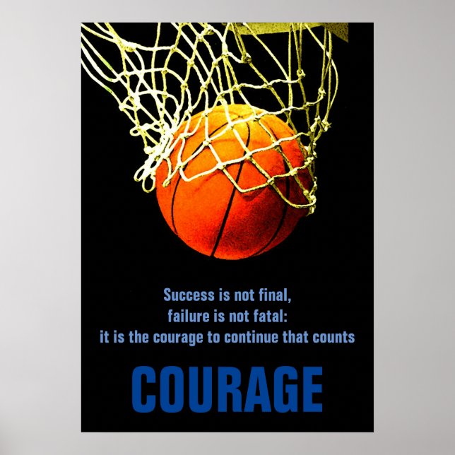 Erfolgskurs Basketball Inspiration Poster (Vorne)