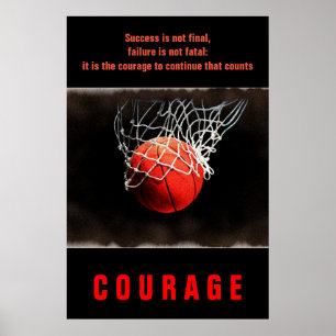 Erfolgskurs Basketball Inspiration Poster