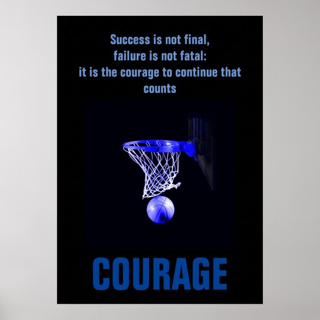 Erfolgskurs Basketball Inspiration Poster (Vorne)