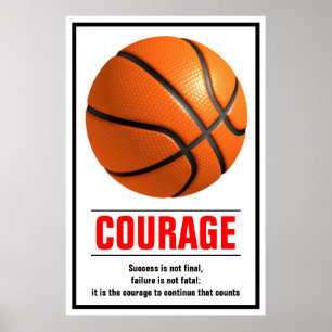 Erfolgskurs Basketball Motivierend Poster