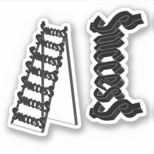 Erfolgsleiter Aufkleber