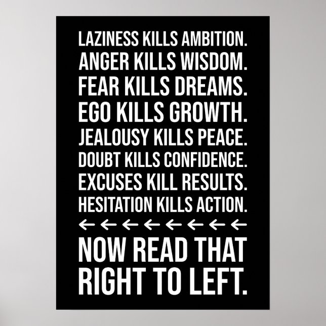 Erfolgsmotivation, Fitness, Hektik, Grind Inspirat Poster (Vorne)